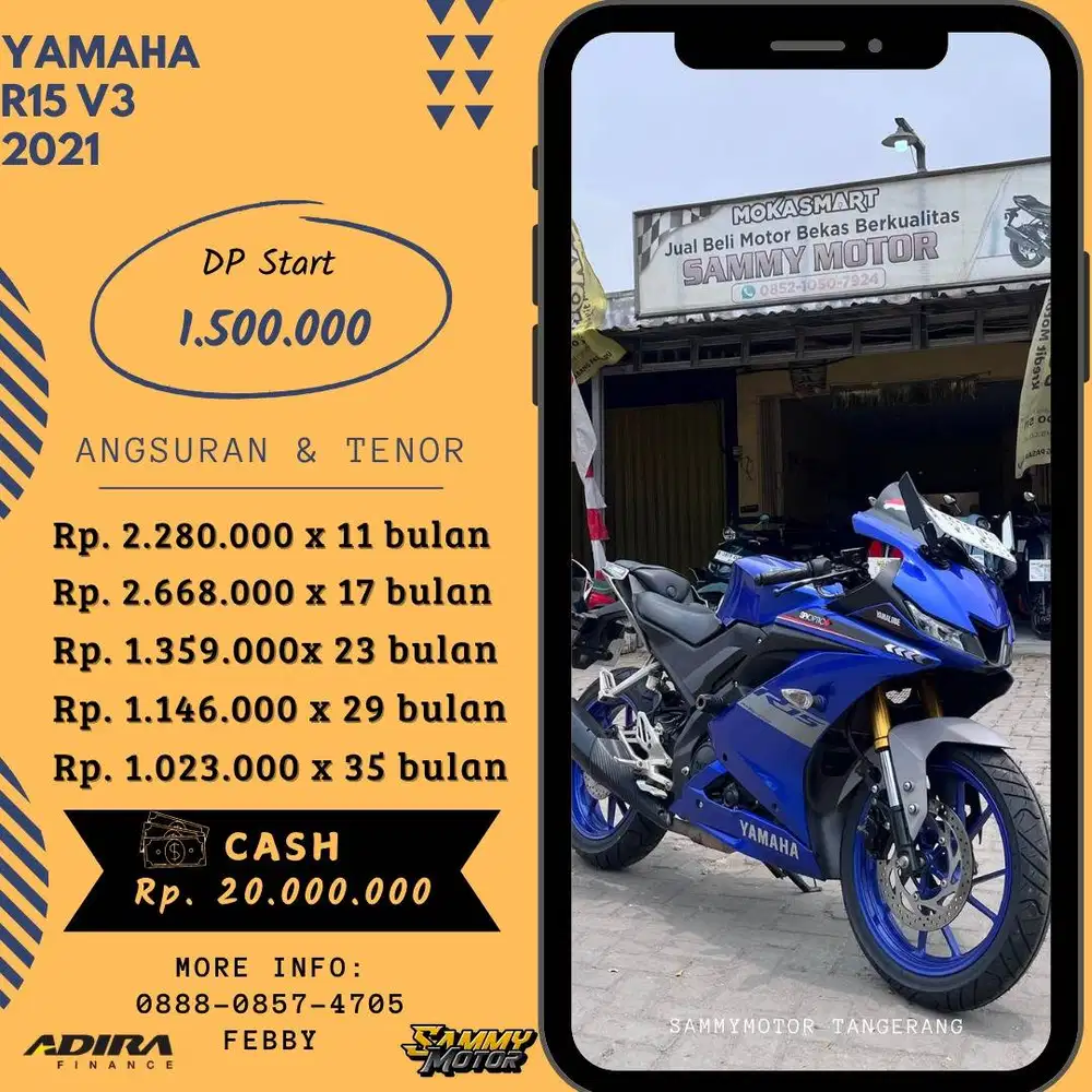 FOR SALE YAMAHA R15 V3 2021 ( SECOND LIKE NEW )