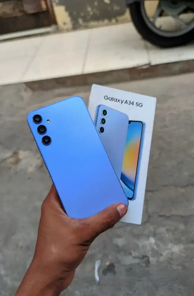 Samsung a34 5G mulus orian fulset 8/256gb ada minus