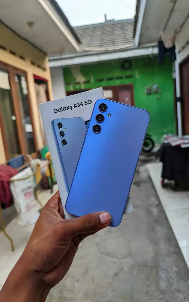 Samsung a34 5G mulus orian fulset 8/256gb ada minus