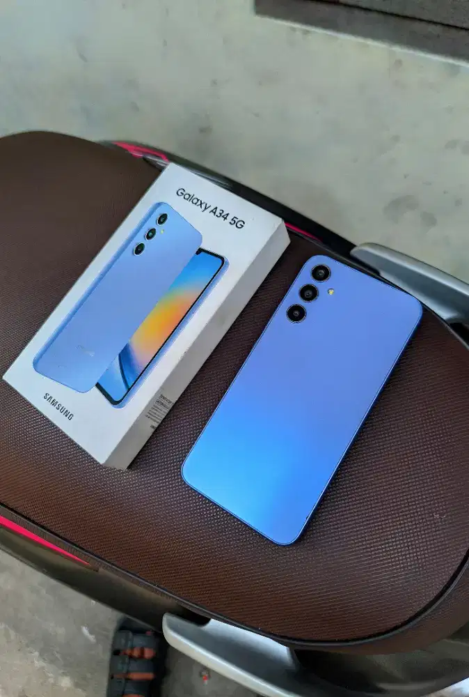 Samsung a34 5G mulus orian fulset 8/256gb ada minus