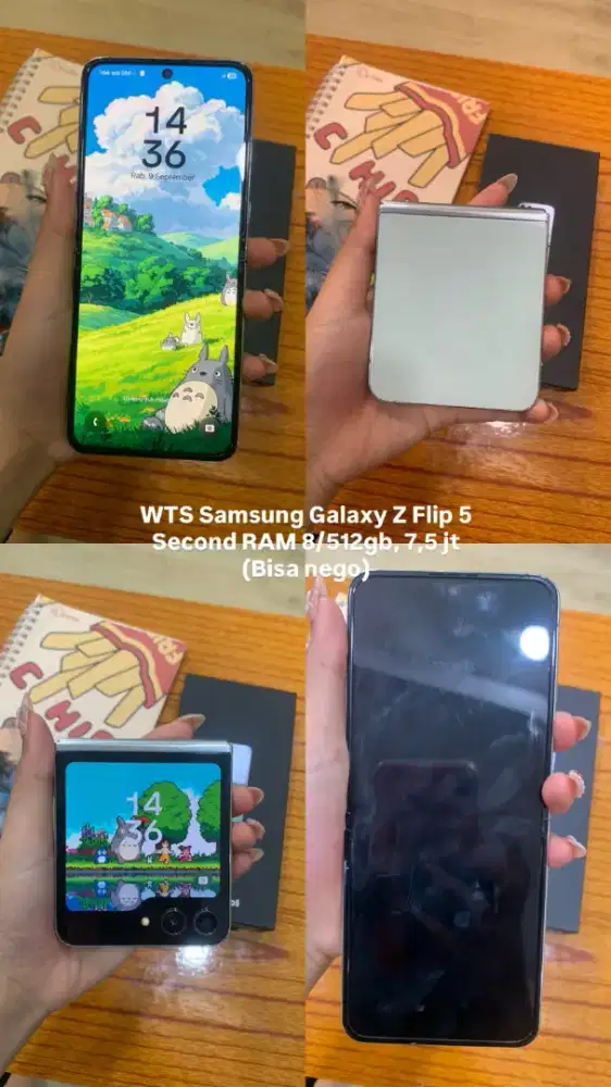 SAMSUNG GALAXY Z FLIP 5 RAM 8/512GB (SECOND LIKE NEW)
