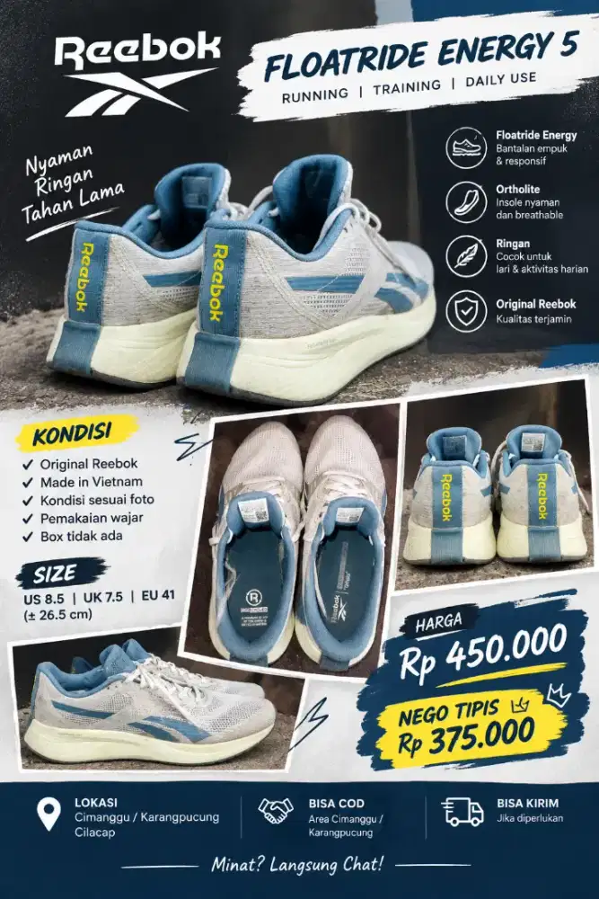 Sepatu Reebok Floatride Energy X