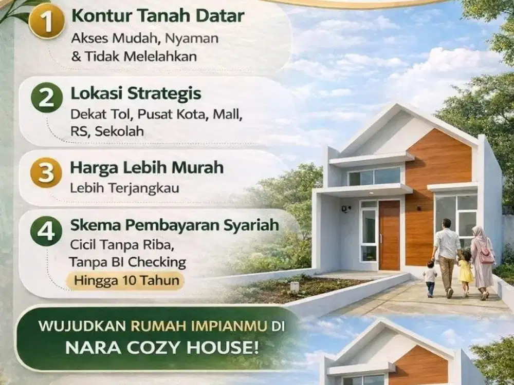 Jual Rumah Dekat Tol Cileunyi Bandung SHM Asri dan Damai
