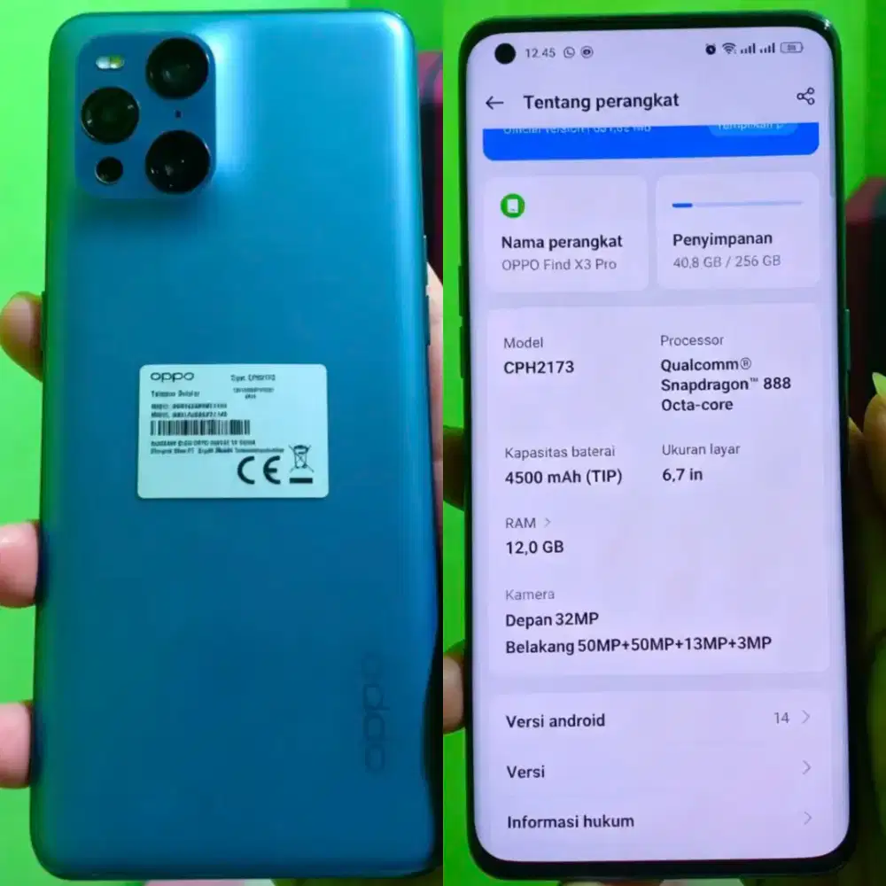 Hp Oppo Find X3 Pro