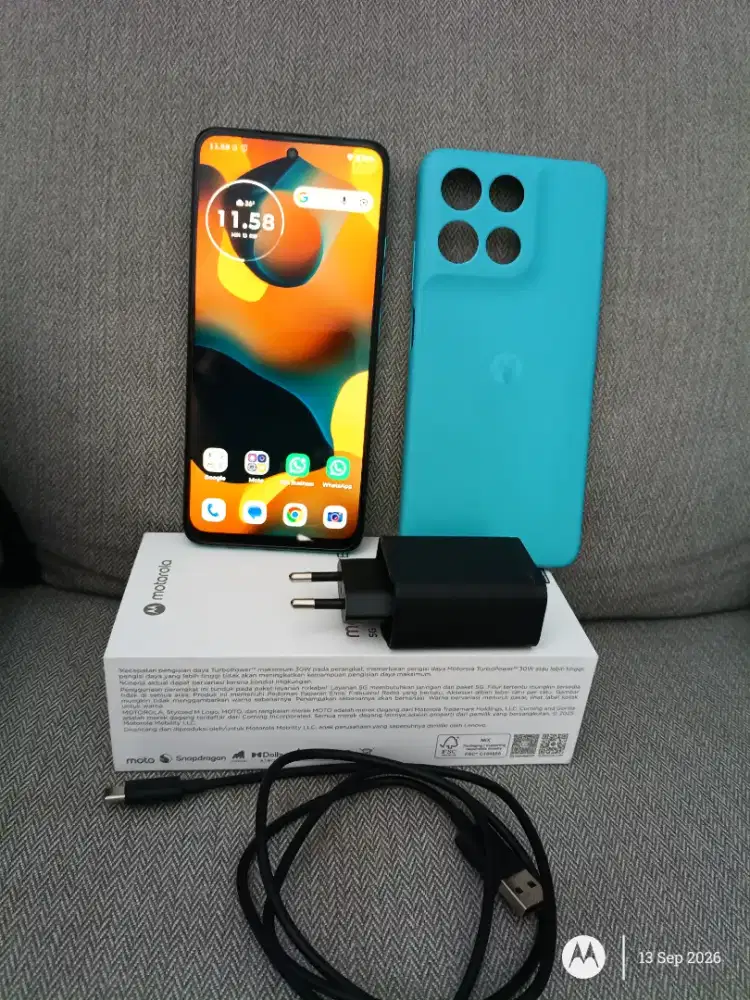 Motorola G67 Power 5G Ram 8+24GB /256 GB Sony Lytia 600  Like New 100%