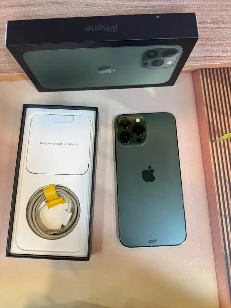 iPhone 13 Pro Max 128GB Green Ex iBox BH 77% Lengkap