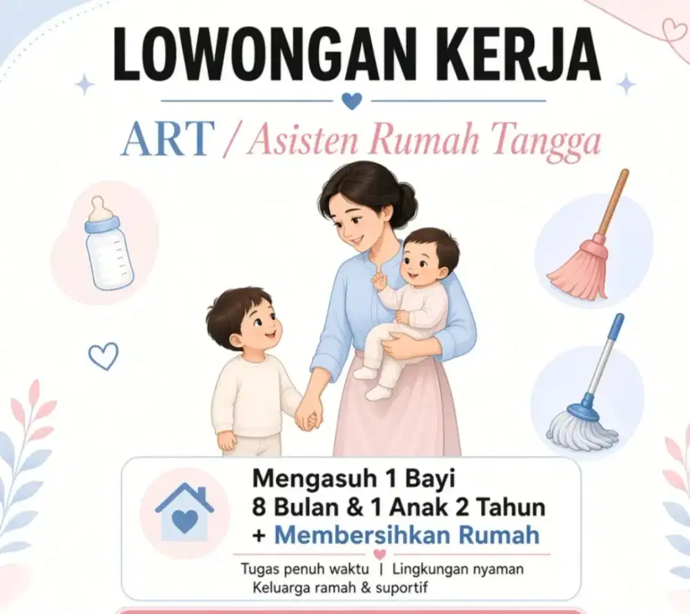 LOWONGAN PRT PULANG-PERGI – AREN JAYA BEKASI TI
