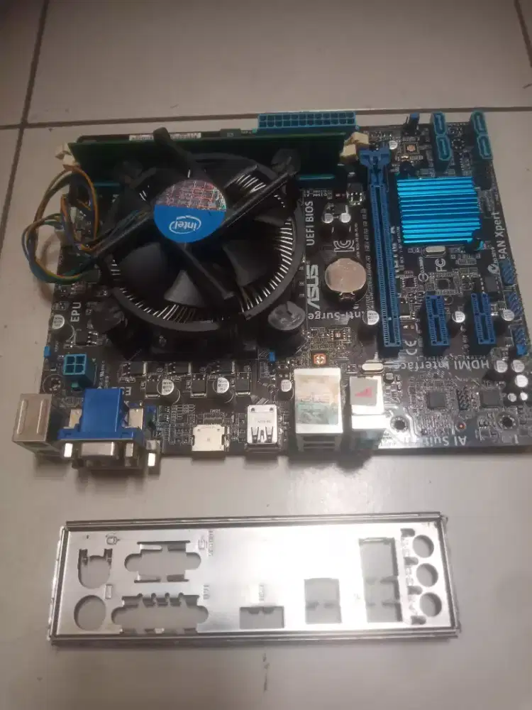 paketan mobo asus h61 + prosesor i5 gen2