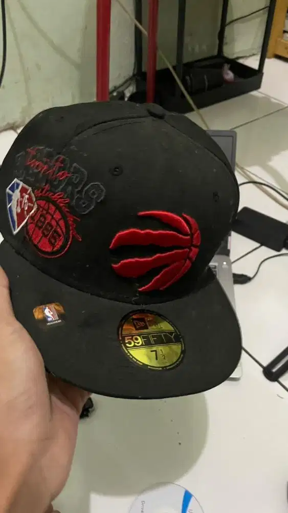 Toronto Raptors NBA 21 Back Half 59FIFTY Black Fitted