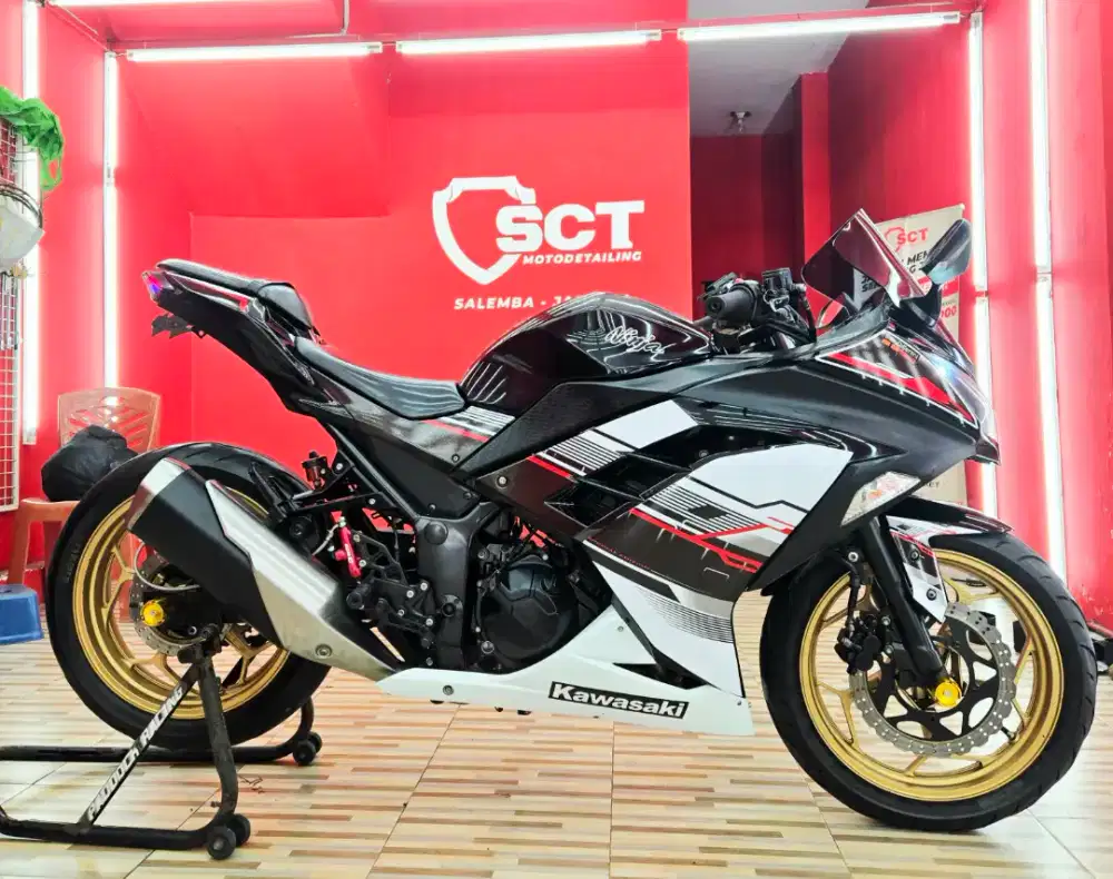 JualCpt90%LikeNew Modif 8Jt PjkJun27 KAWASAKI NINJA 250 2013 SE HITAM