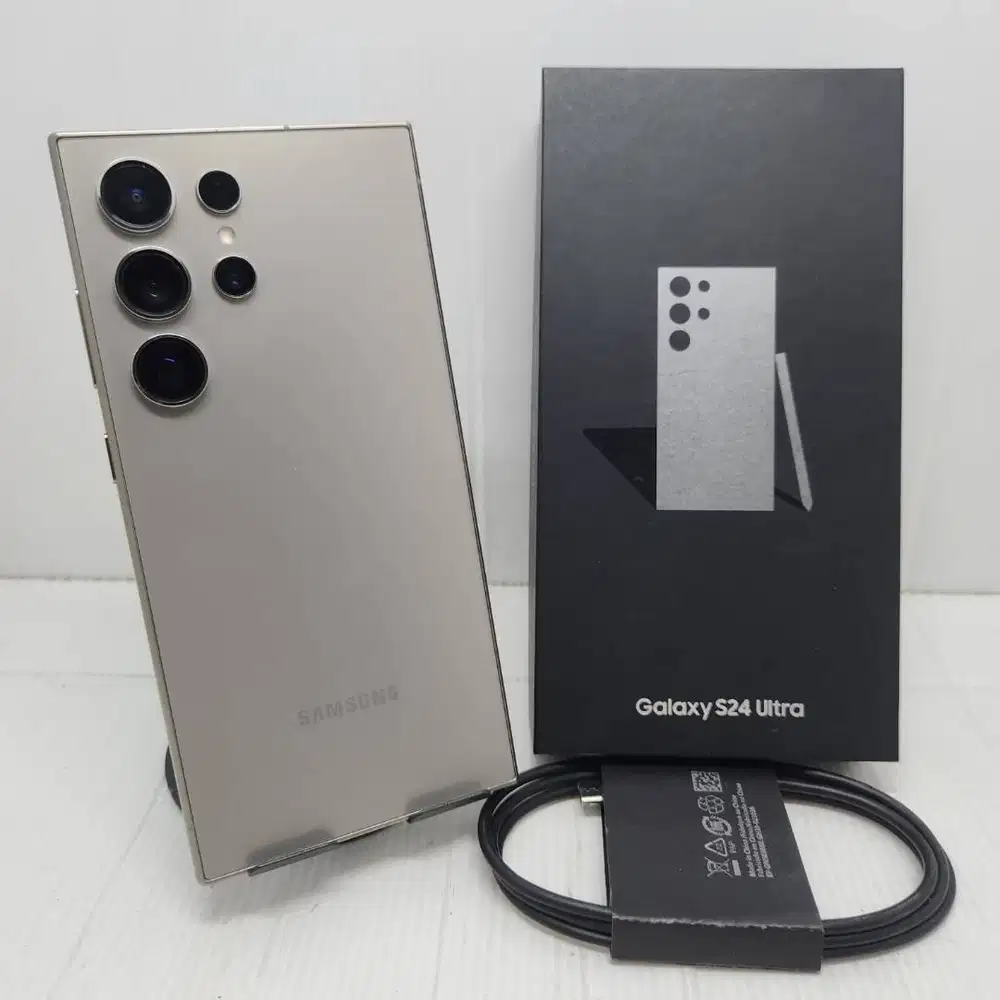 TERMURAH! AMSUNG GALAXY S24 ULTRA 5G  12/256 Titanium Grey EX SEIN LEN