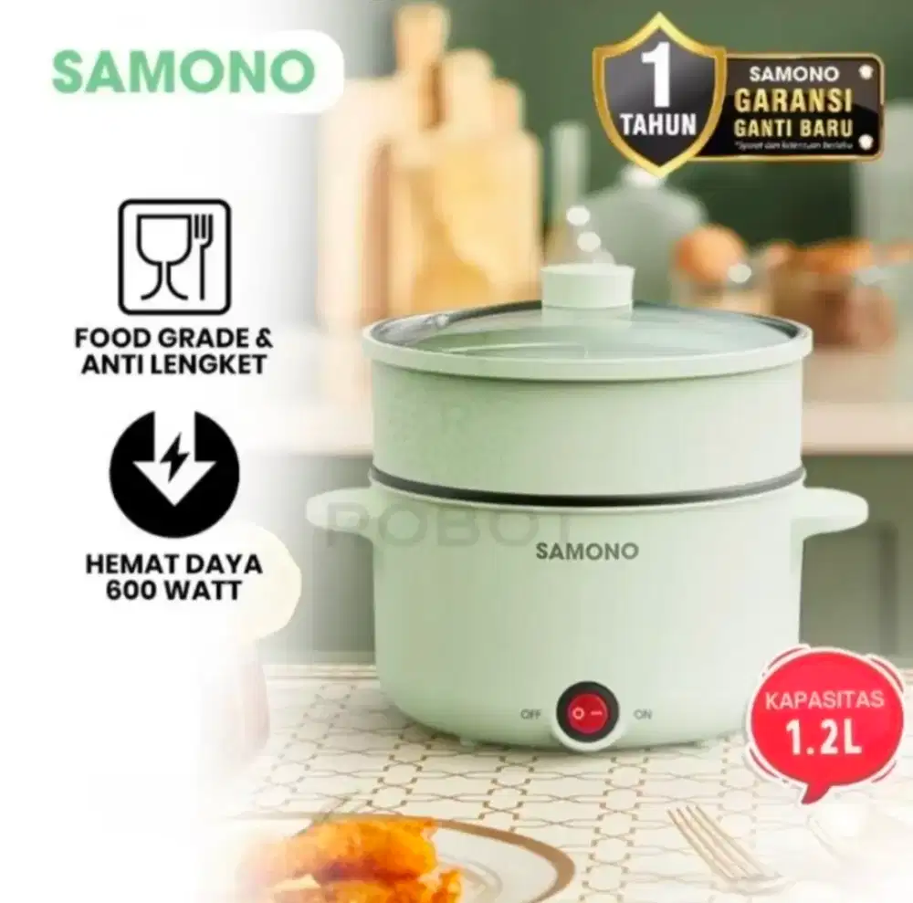 SAMONO Electric cooking pot 1.2L
