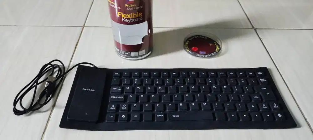 Keyboard usb flexible gulung anti air