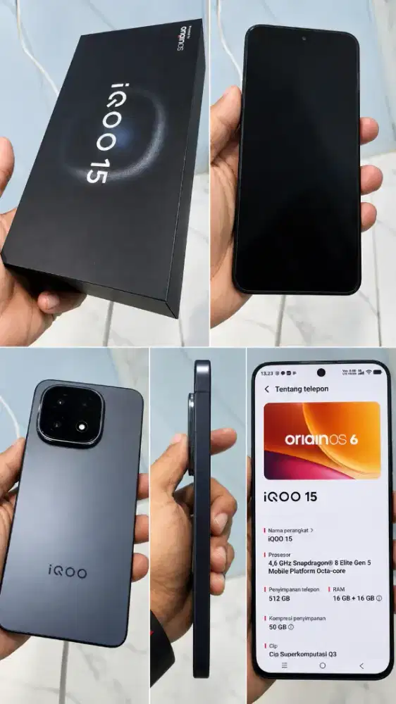 IQOO 15 ram 16/512 GB Second Balikpapan MULUS LIKE NEW