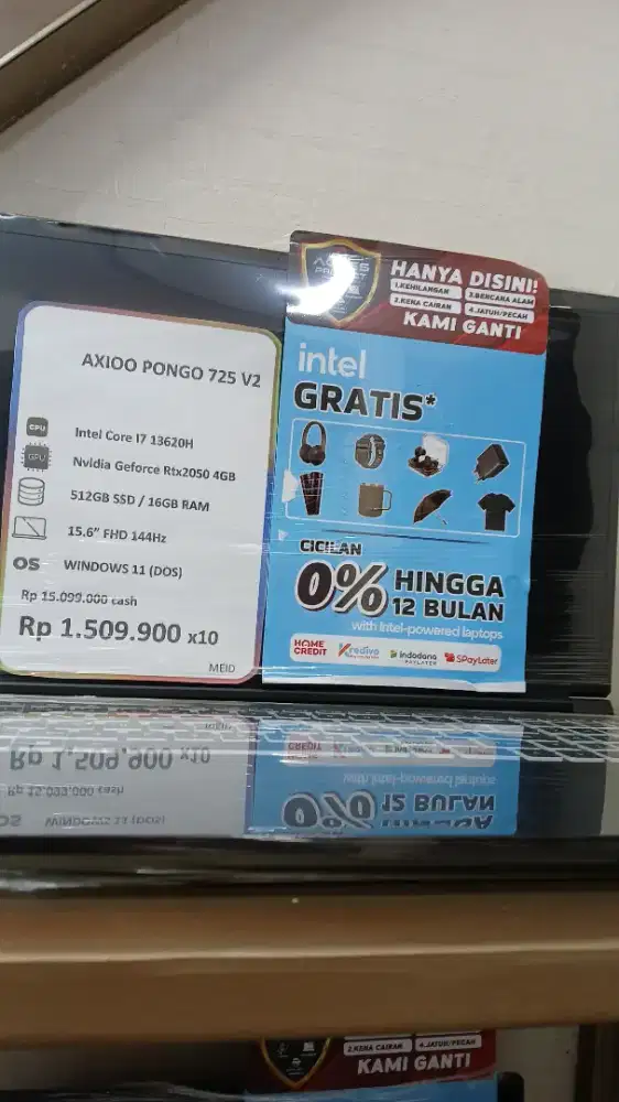 Laptop Axioo Pongo 725 V2 Promo Bunga Rendah