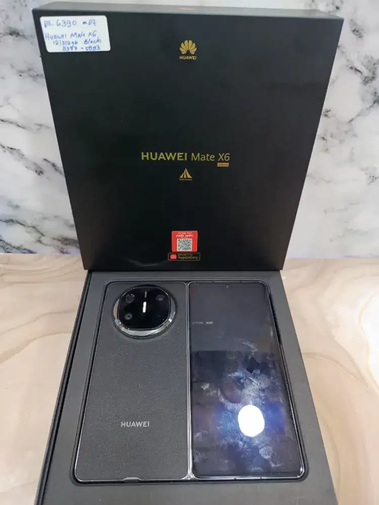 Huawei Mate X6 12/512gn warna black ex resmi.