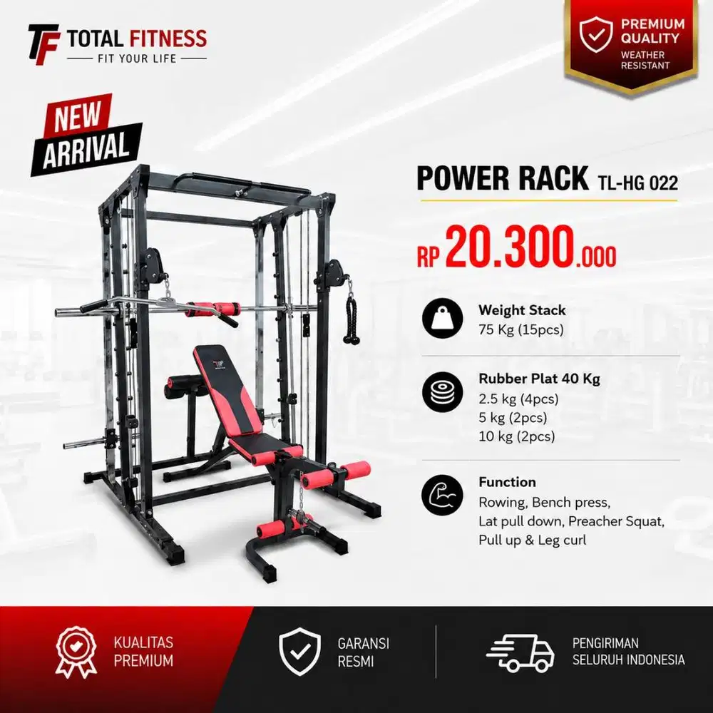 Jual Power Rack TL-HG 022 Purwokerto | Alat Fitness Multifungsi