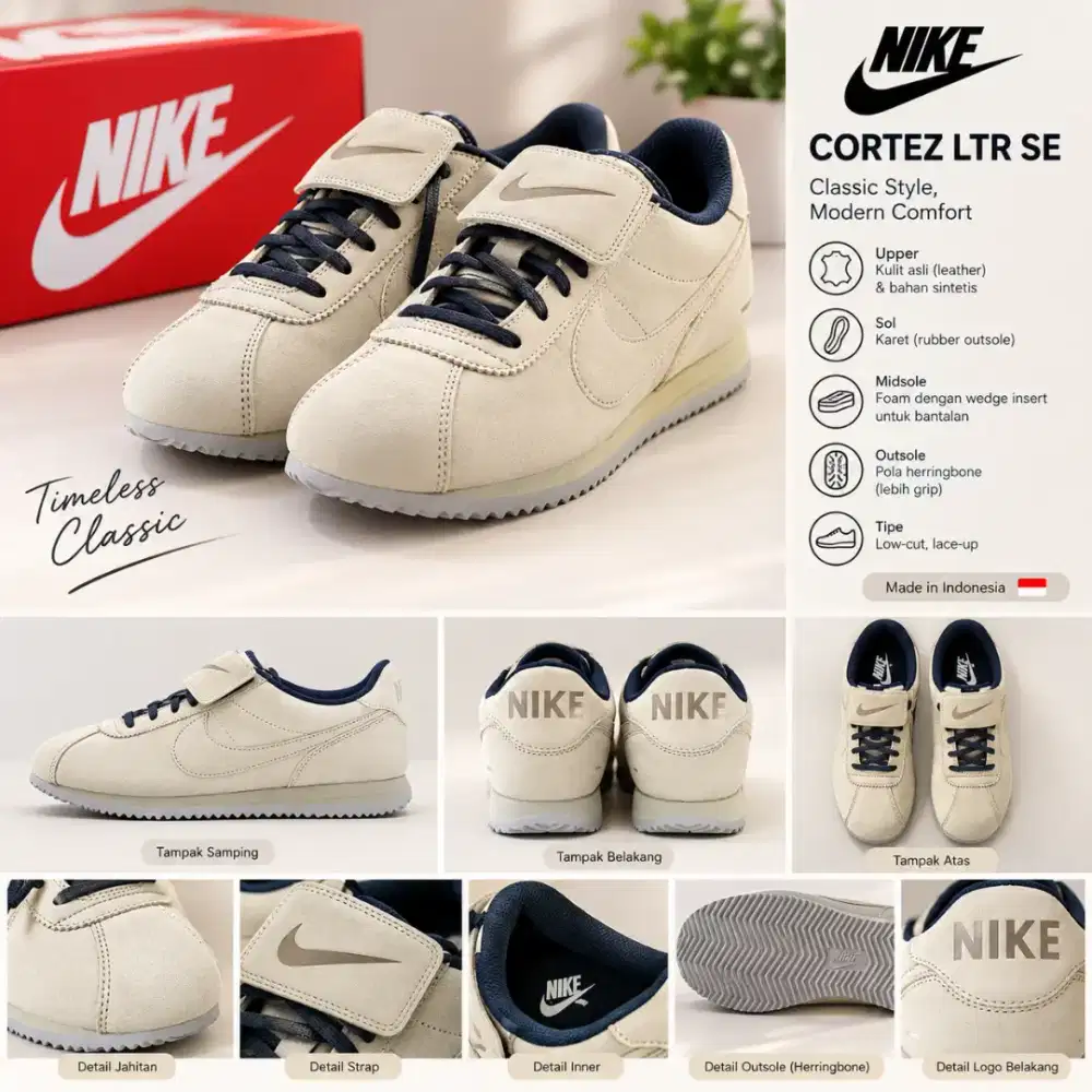 Sepatu Nike Cortez LTR SE Size 42