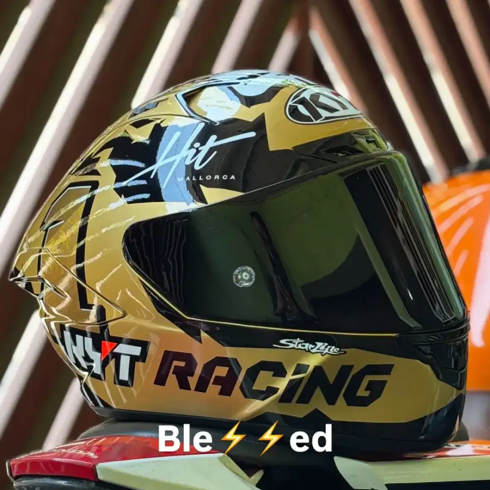 HELM KYT NZ RACE AUGUSTO FERNANDEZ GOLD (XL)