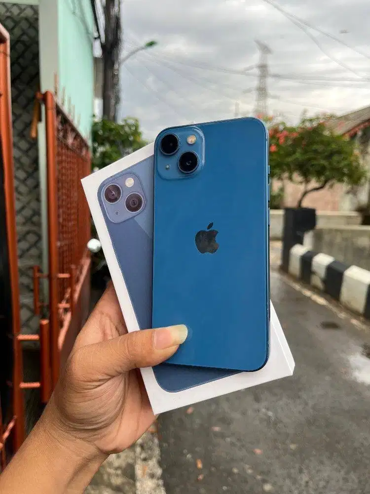 iPhone 13 256GB iBox Blue Mulus Normal Lengkap