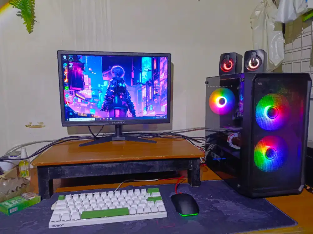 PC Core i5 fullset BARU bisa live streaming, gaming & desain grafis