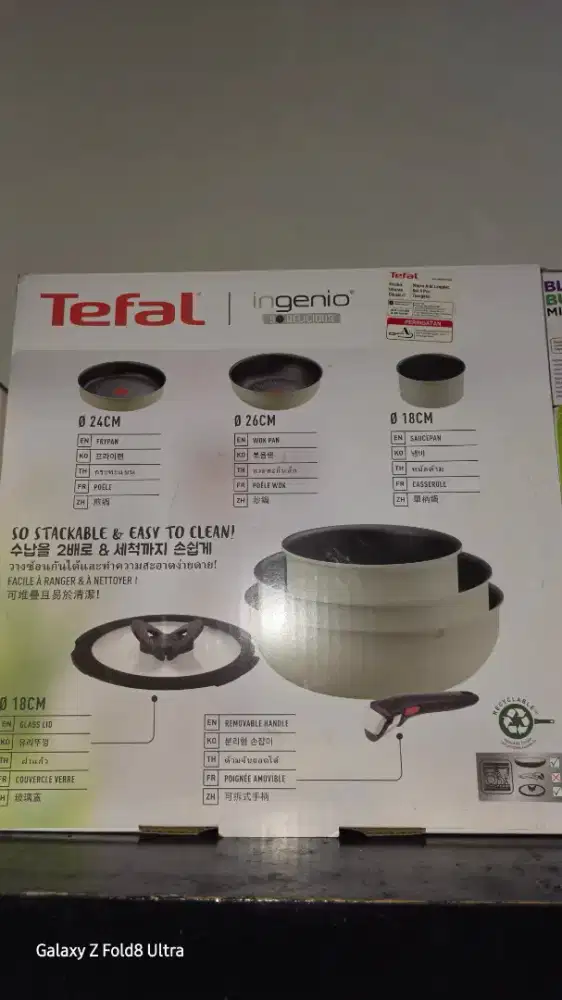 Satu set panci Tefal Ingenio So Delicious (Set 3-in-1 / 5 Pcs)