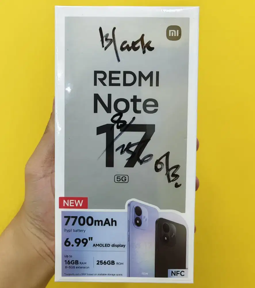 Xiaomi Redmi Note 17 5G 8GB+256GB BNIB Garansi Resmi Indonesia
