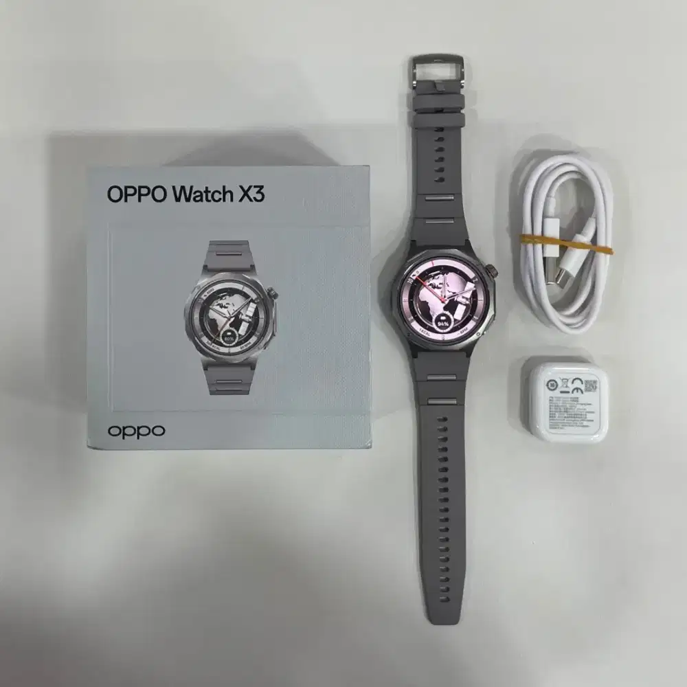 SECOND Oppo Watch X3 47MM - Titanium | FULLSET MULUS | RESMI
