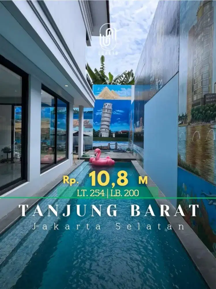 DIJUAL RUMAH MEWAH EDENHOUSE TANJUNG BARAT JAKARTA SELATAN