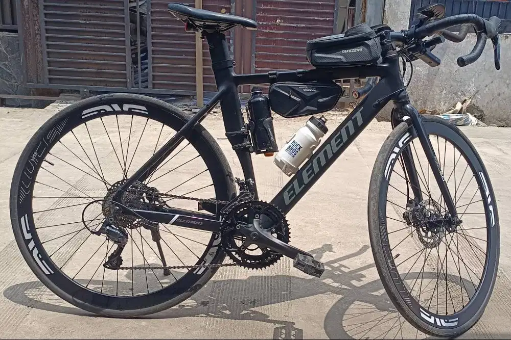 Sepeda Roadbike ELEMENT FRC 50 EVO Alloy 18 Speed52(modif & upgrade)