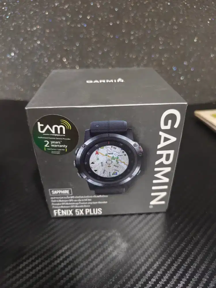 GARMIN FENIX 5X PLUS SAPPHIRE FULLSET + BANYAK BONUS STRAP