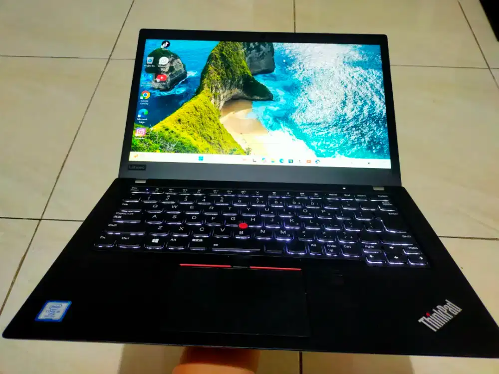 Dijual laptop Lenovo Thinkpad T480s Intel i5 gen 8 ram 8GB SSD 256GB