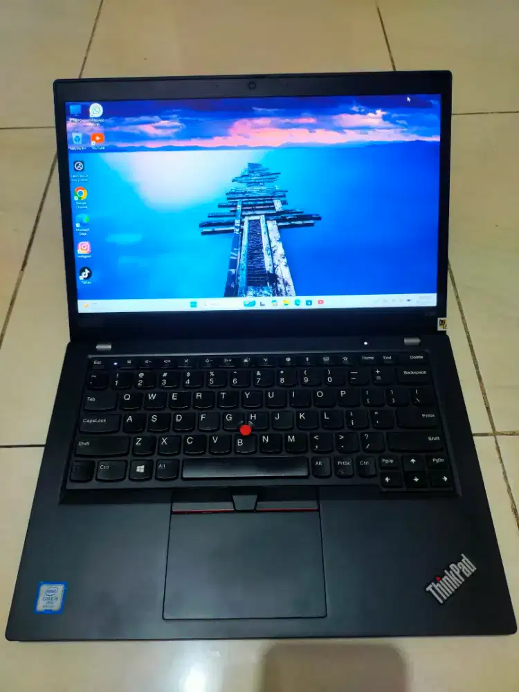 Dijual laptop Lenovo Thinkpad x390 Intel i5 gen 8 Ram 16GB SSD 256GB