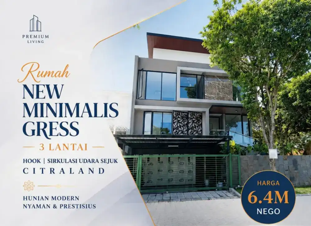 Rumah New Gress Minimalis Hook Citraland