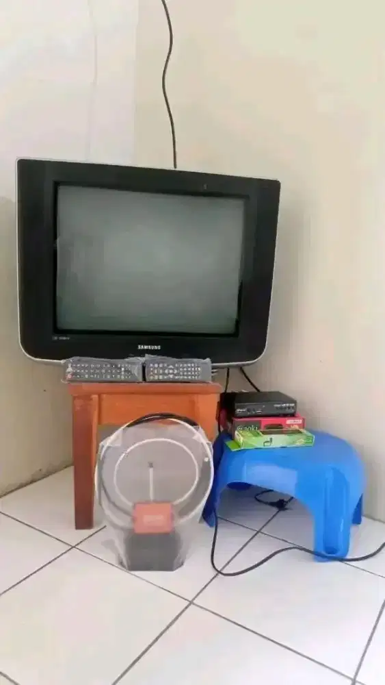 TV 21 INCH SAMSUNG SLIM FLAT FULLSET