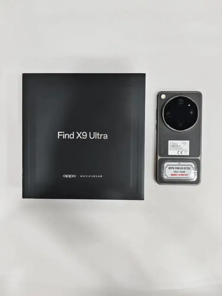 ( Second ) OPPO Find X9 Ultra 12/512GB Black | Resmi | Fullset