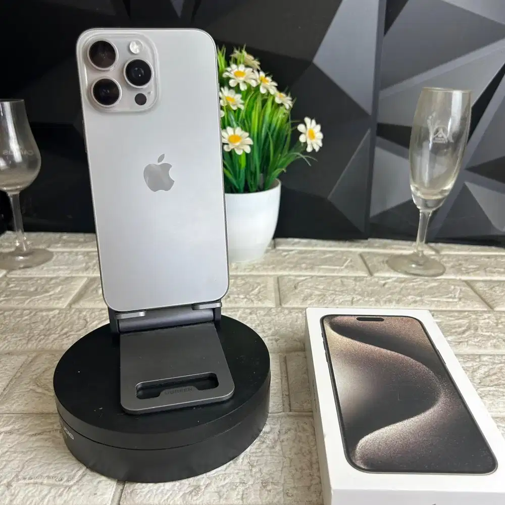 iphone 15 pro max 256gb ex ibox Fullset mulus Bisa COD dan TT