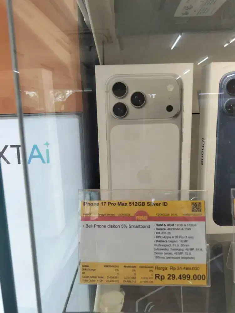 IPHONE 17PRO MAX 512GB BISA CICILAN PAKAI HOMECREDIT
