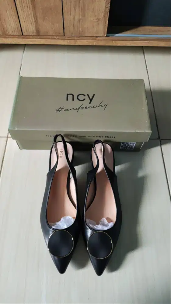 NCY Shoes ESMERALDA Slingback Heels Ukuran 40