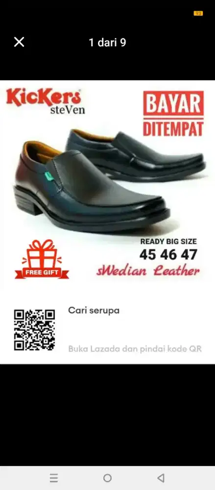 Sepatu Slop Kicker ukuran44