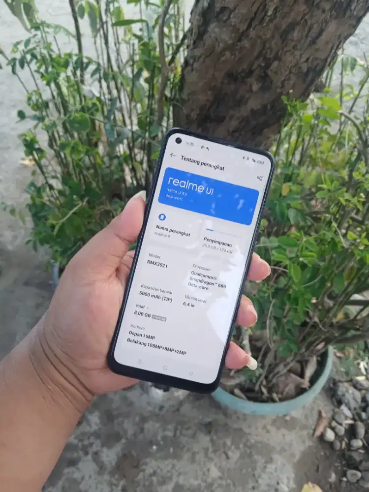 Realme 9 4G. Ram 8+8/128 GB. Kondisi Siap Pakai