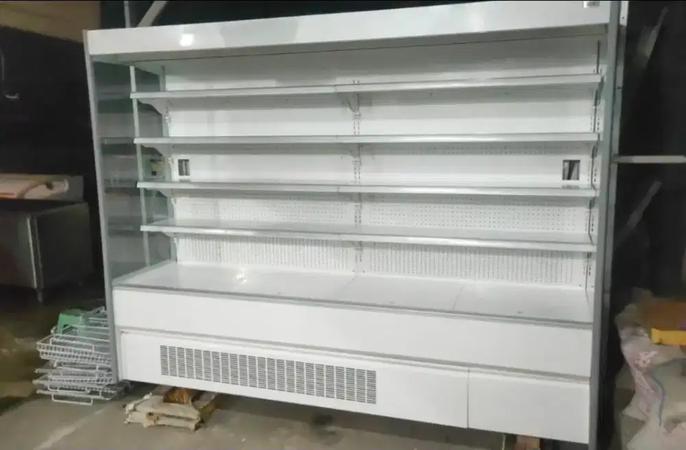 Multideck opened chiller display buah IRIS-250 256x77x199 cm merk GEA