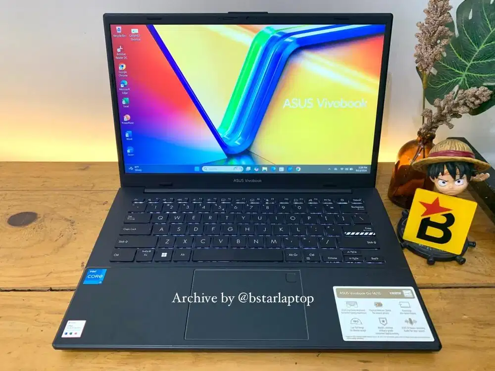 Laptop Asus Vivobook Go 14 Core i3-N305 RAM 8 / 256  FHD Garansi On