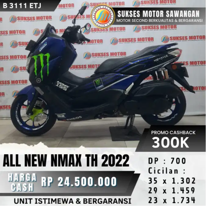 CASH KREDIT DP 700 YAMAHA ALL NEW NMAX TH 2022 N MAX MULUS BERGARANSI