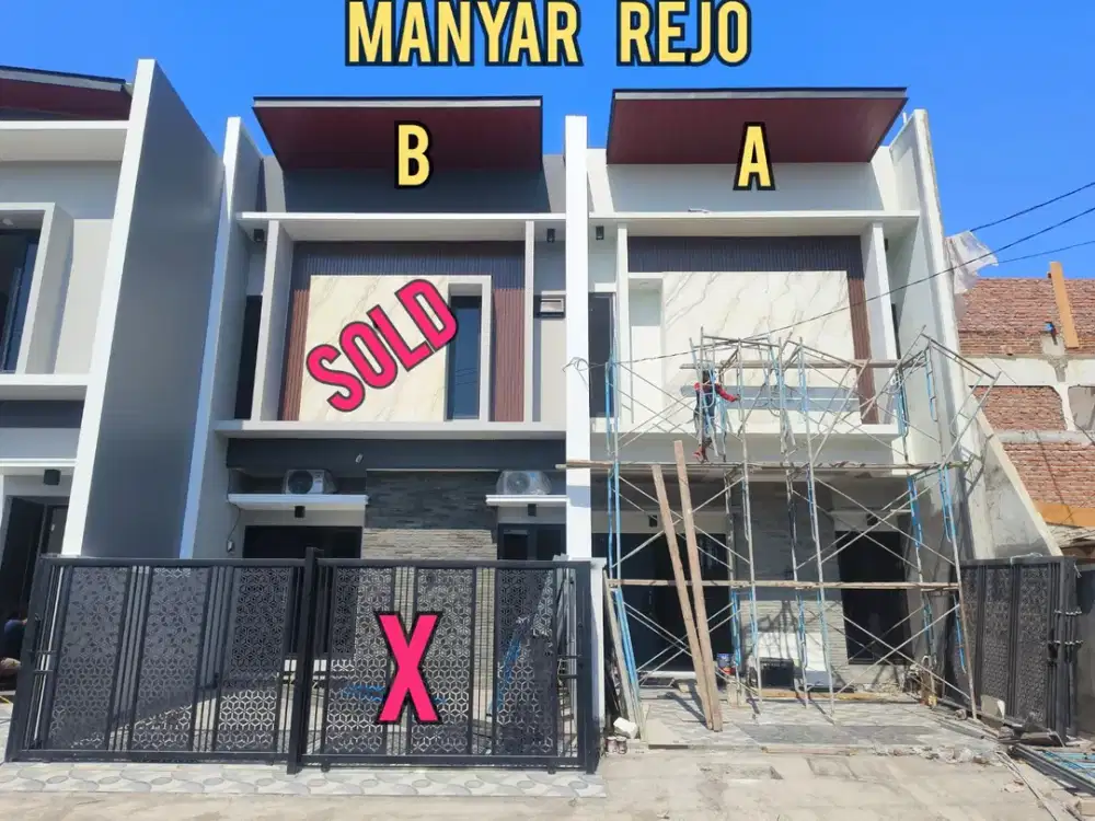 BARU GRESS. RUMAH MANYAR REJO SURABAYA TIMUR. DEKAT KLAMPIS, KERTAJAYA, UNAIR, ITS, GALAXY MALL, MERR, NGINDEN, NGAGEL, dsb