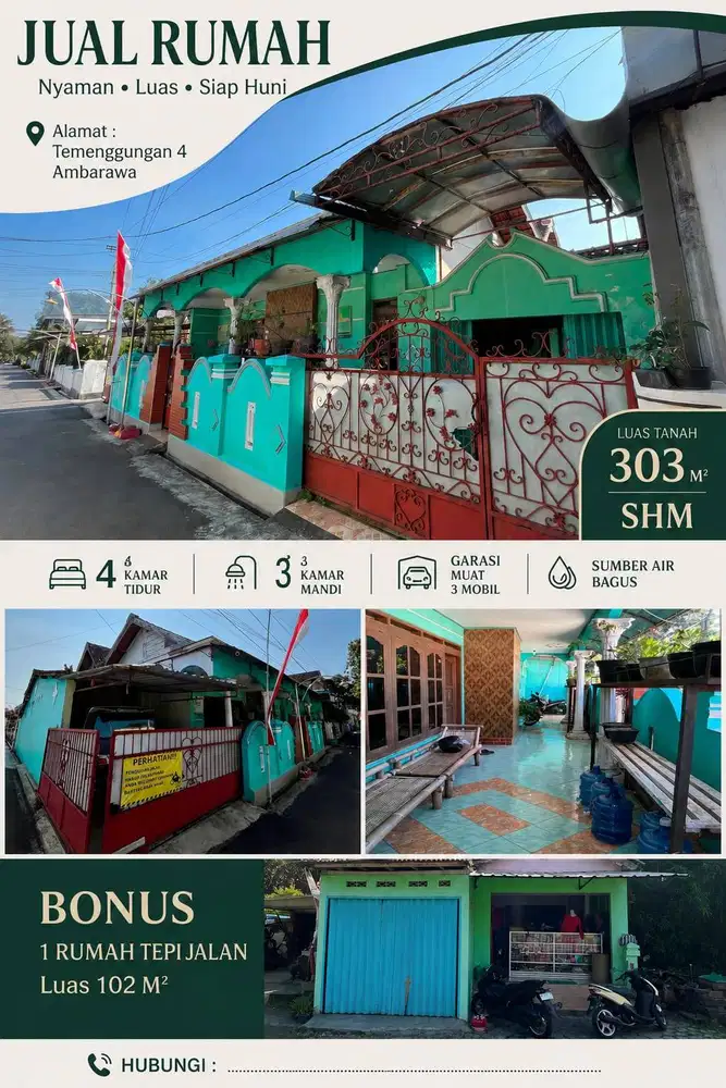 Rumah yang nyaman, dekat dengan fasilitas-fasilitas umum
