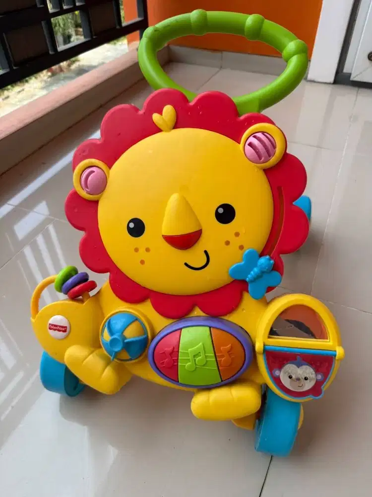 Fisher-Price Musical Lion Walker Baby Push Walker