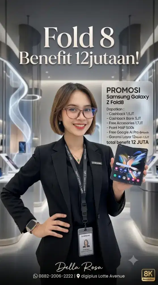 Galaxy zfold8 benefit 12jutaan