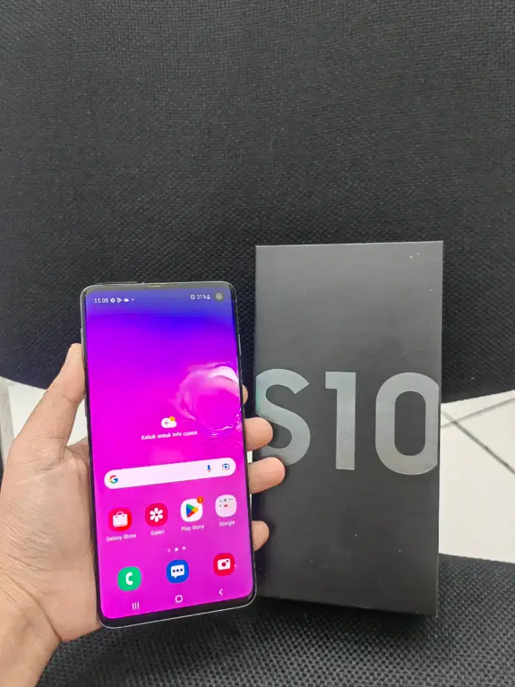 Samsung S10 8/128 Fulset ori resmi sein no minus