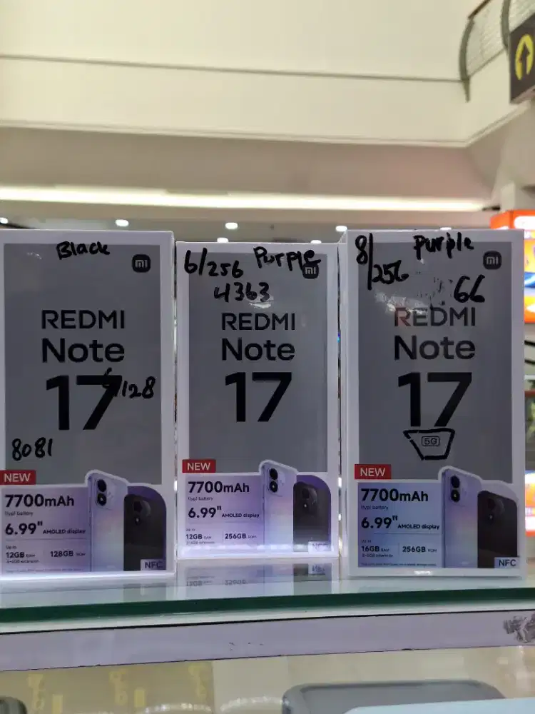 Redmi note 17 6gb / 256gb